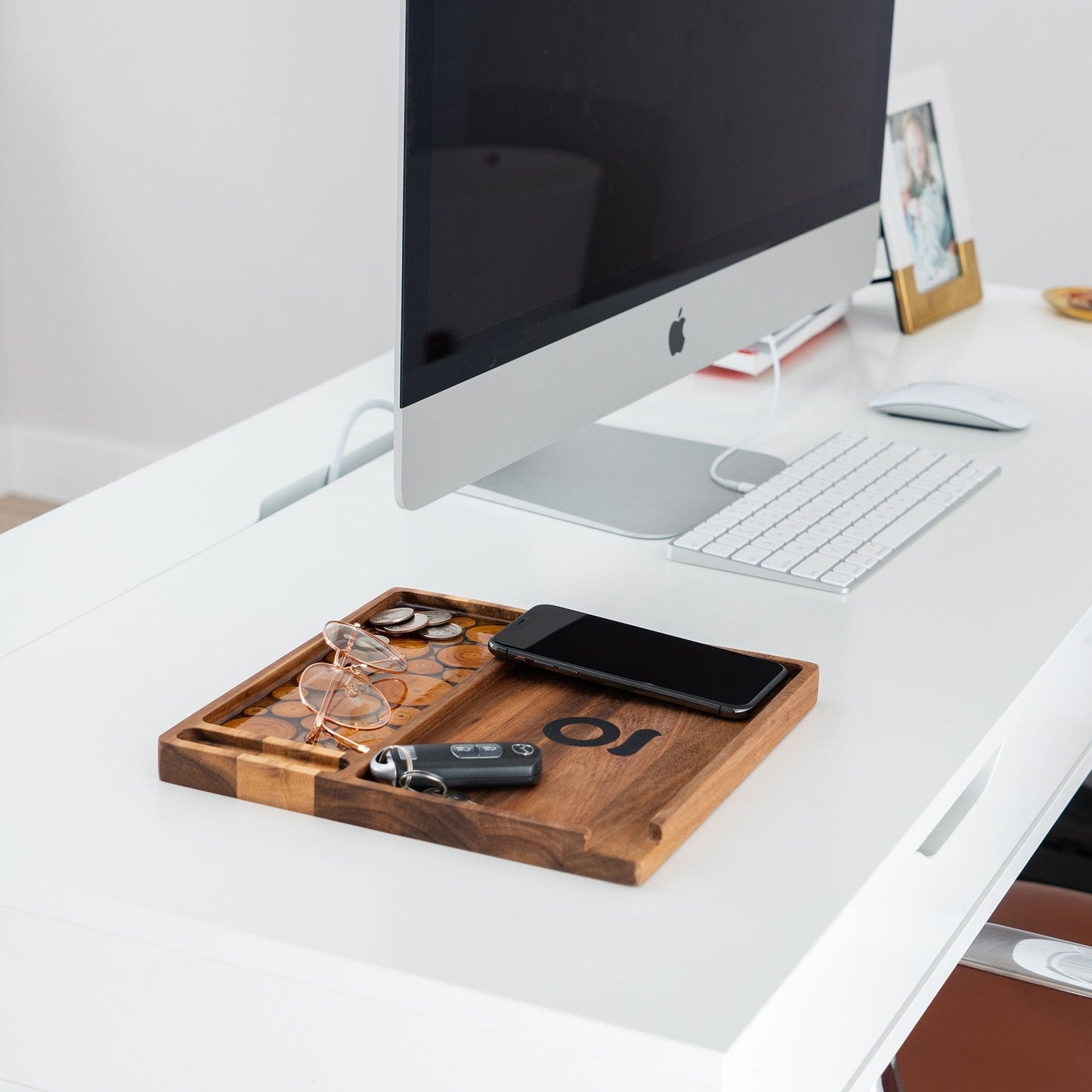 Premium Natural Acacia Wood Tray | 9.5" x 9.5"