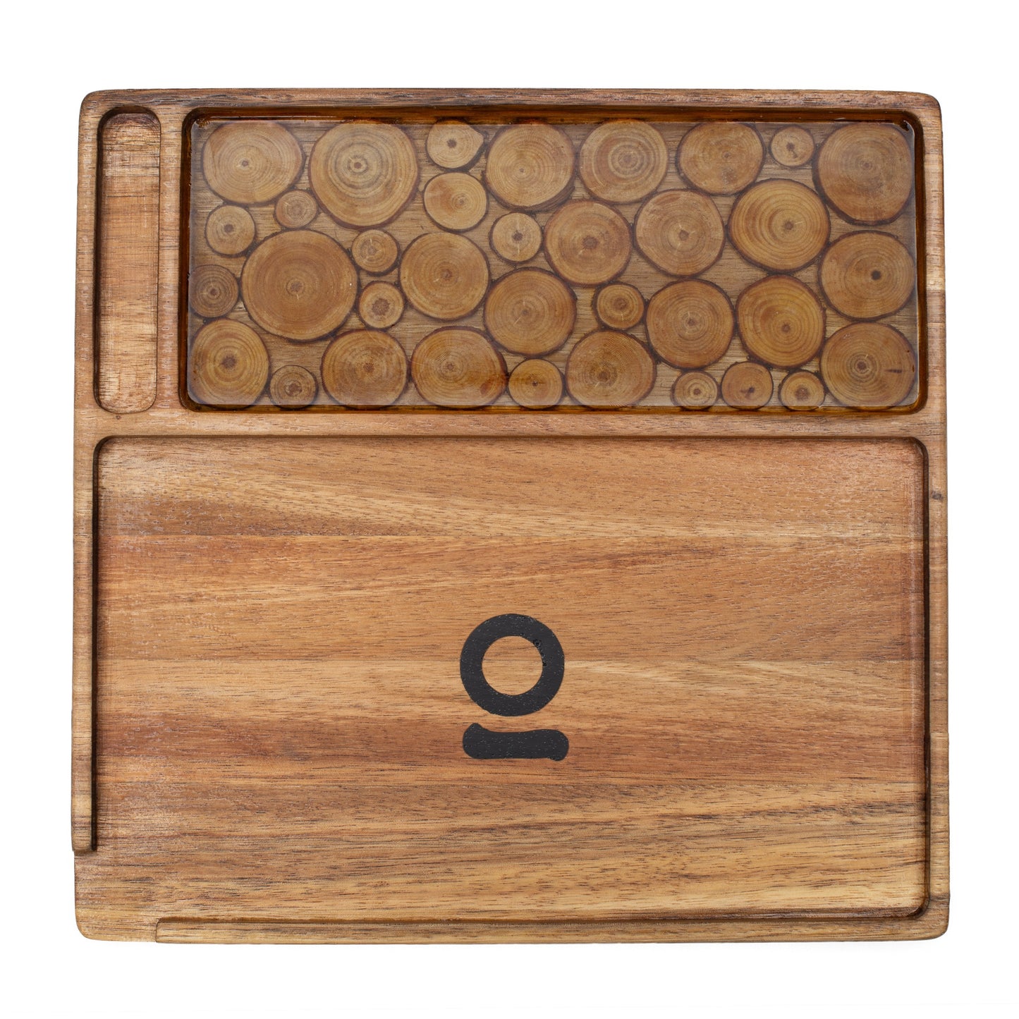 Premium Natural Acacia Wood Tray | 9.5" x 9.5"