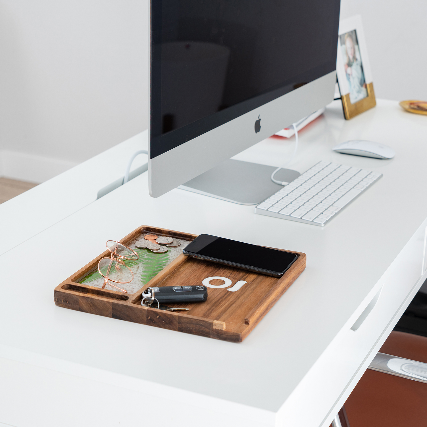 Premium Natural Acacia Wood Tray | 9.5" x 9.5"