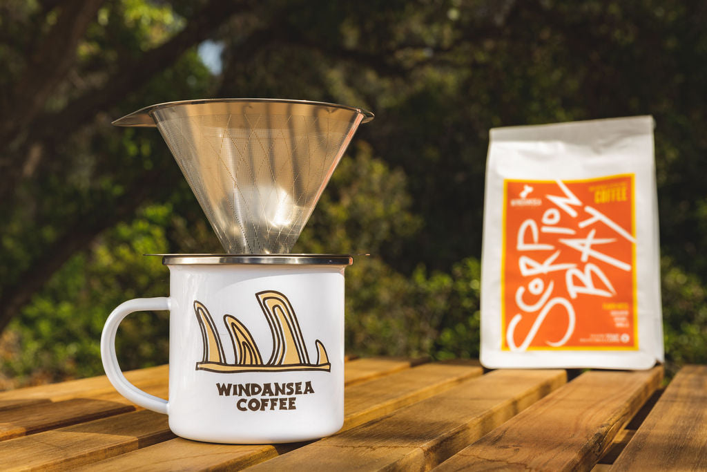 Fin Box Enamel Mug