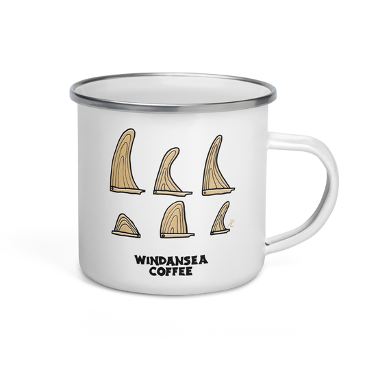 Fin Box Enamel Mug