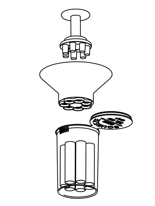 Glass Joint 7-Pack Filling System