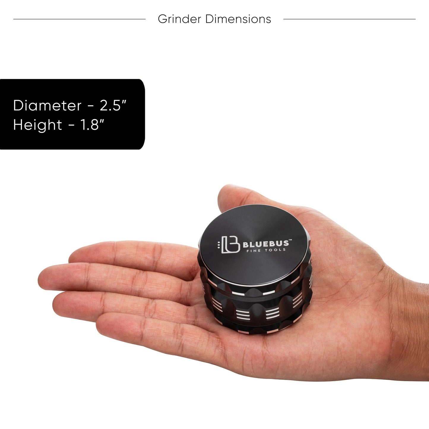 GAC 2.5" Ceramic Herb Grinder