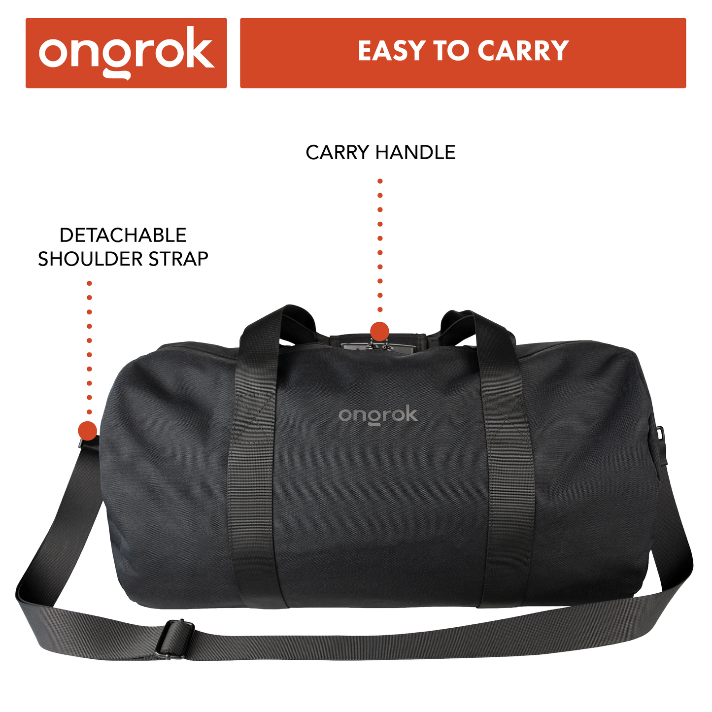 Carbon-lined Smell-Proof Duffle Bag