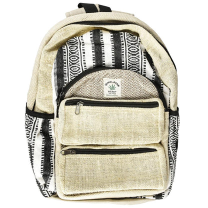 ThreadHeads Hemp Black & White Backpack