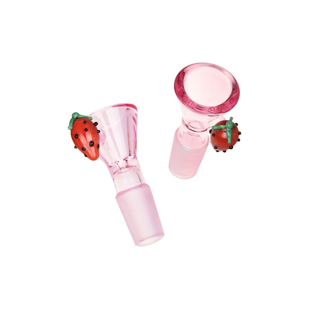 Pulsar Fruit Series Strawberry Cough Herb Pipe Glow Duo - 10" / 14mm F