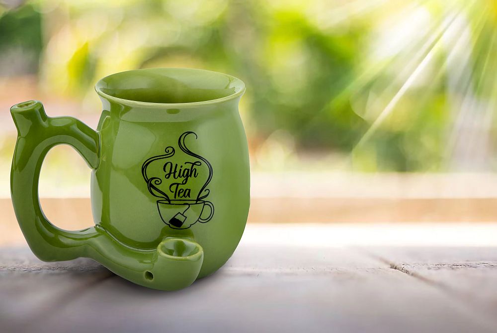 High Green Tea Mug Pipe