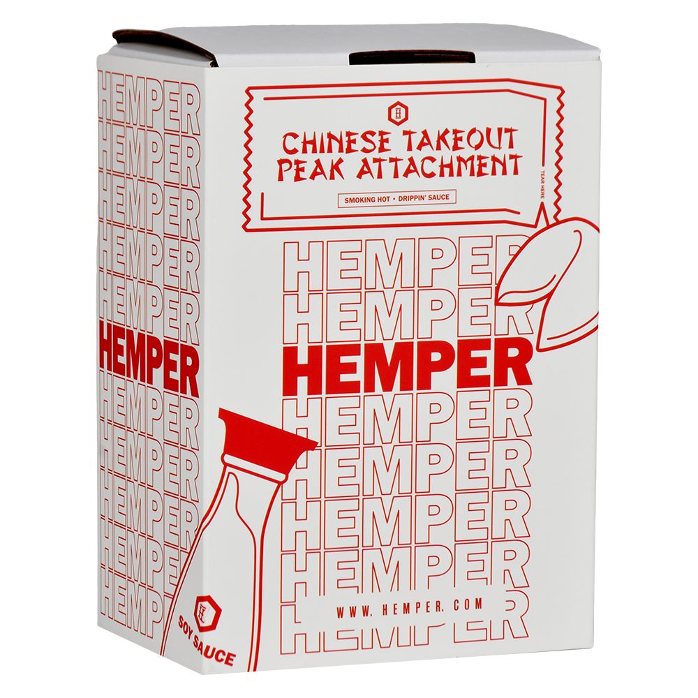 Hemper Chinese Takeout Glass Attachment for Puffco Peak & Peak Pro - 5.25