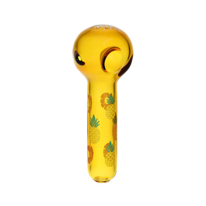 Pulsar Fruit Series Pineapple Express Herb Pipe Glow Duo - 10" / 14mm F