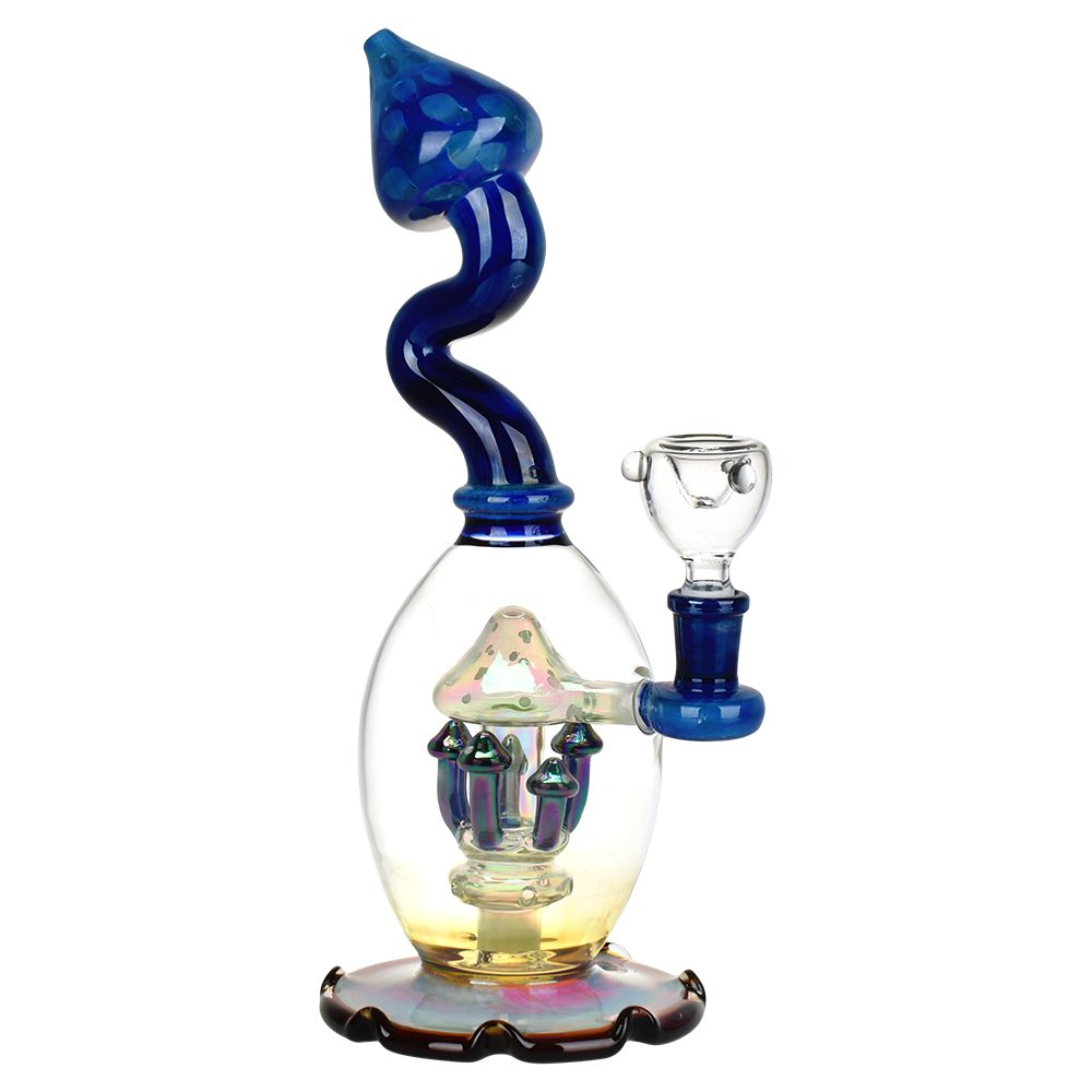 Mushroom Magic Glass Water Pipe - 11" / 14mm F