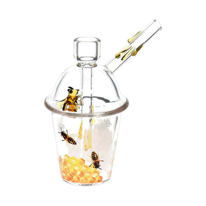 Buzzin' Bee Glass Cup Bubbler - 5.5"