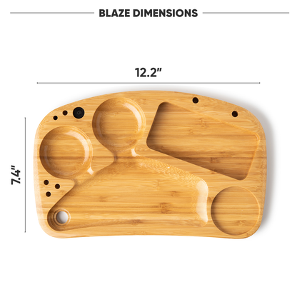 BLAZE Wooden stash Rolling Tray