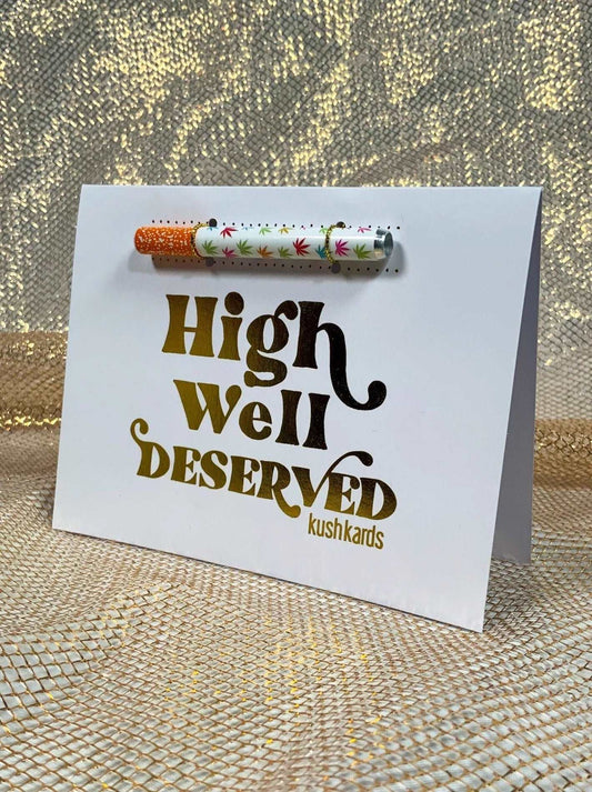 High Well Deserved Card