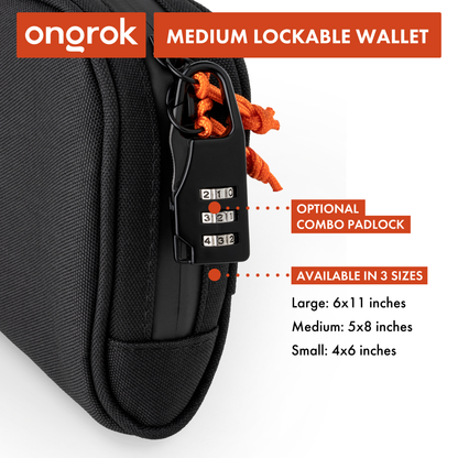 Carbon-lined Wallets with Combination Lock V 2.0