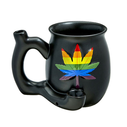 Embossed Rainbow Leaf Mug Pipe