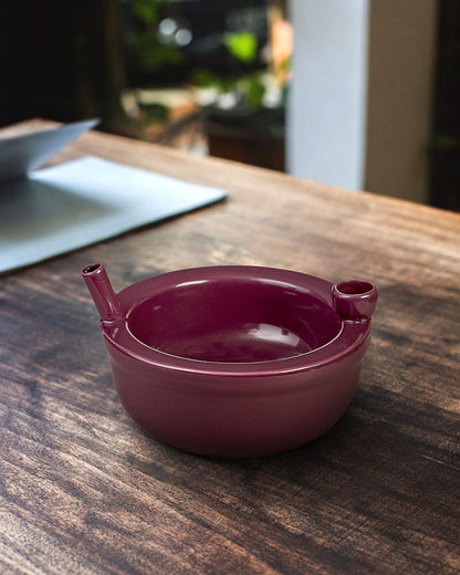 Cereal Bowl Pipe - Plum