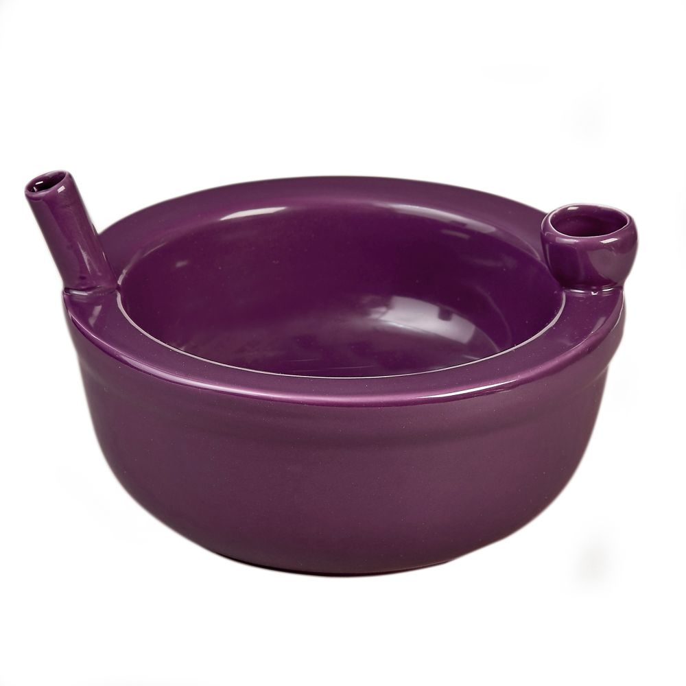 Cereal Bowl Pipe - Plum