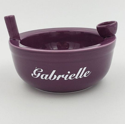 Cereal Bowl Pipe - Plum