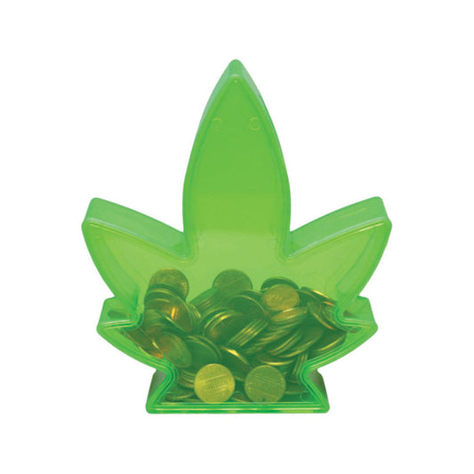 Cannabis Coin Bank Green