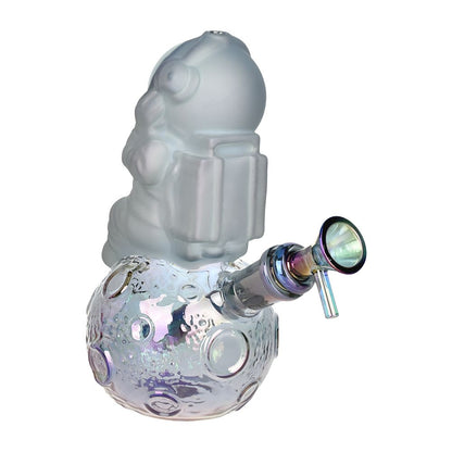 Space Man On The Moon Glass Water Pipe - 6.75" / 14mm F