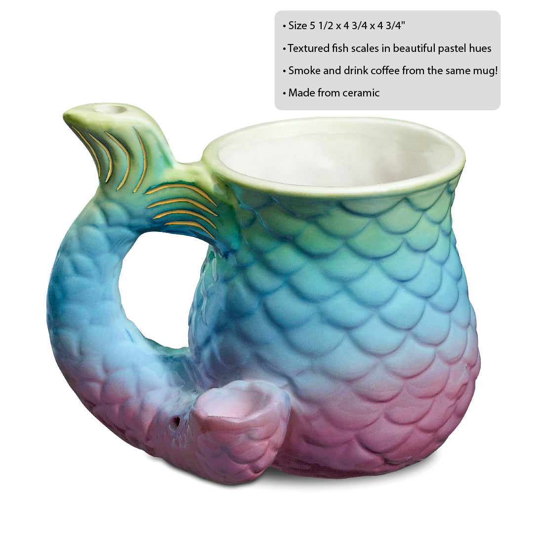 Mermaid Tail Mug Pipe