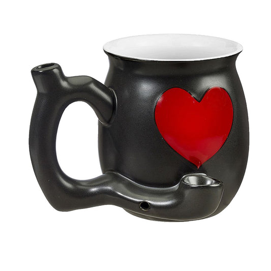 Embossed Red Heart Mug Pipe