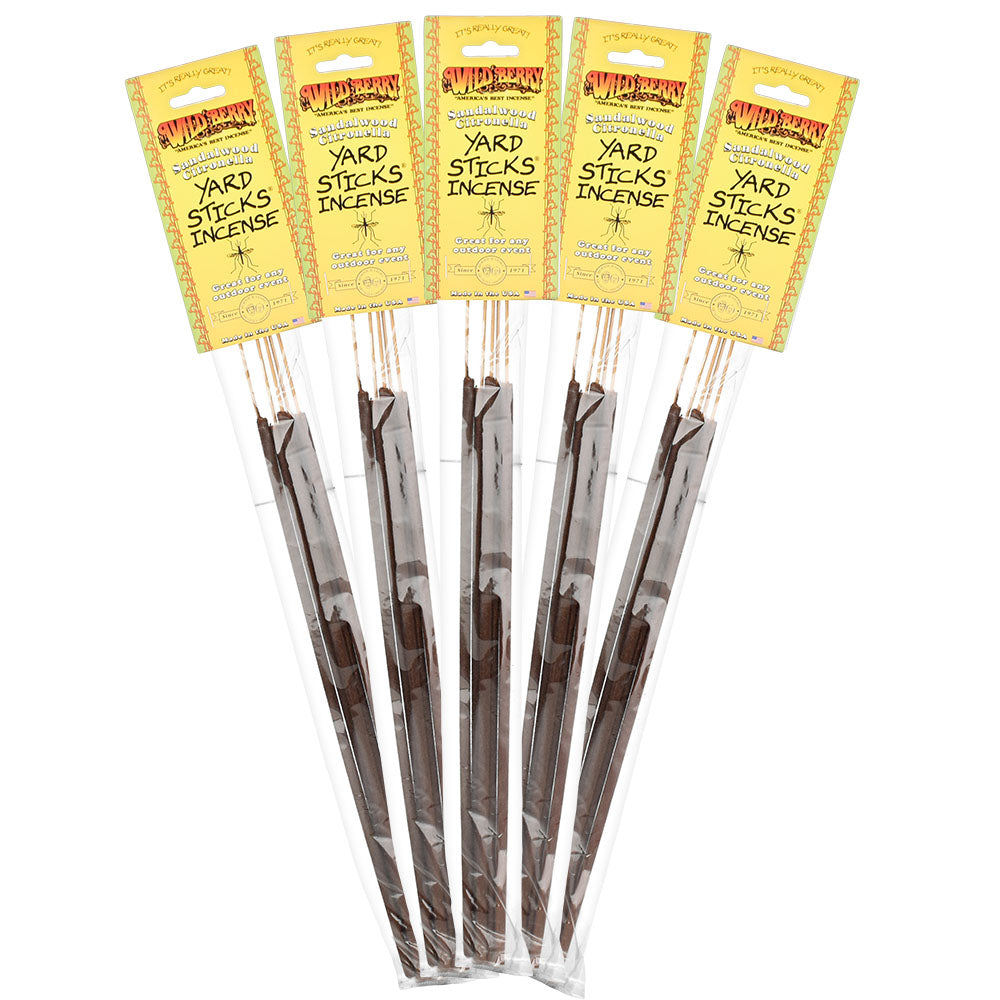 Wild Berry Citronella Yard Sticks | 19" | 5pk | 12pc Display