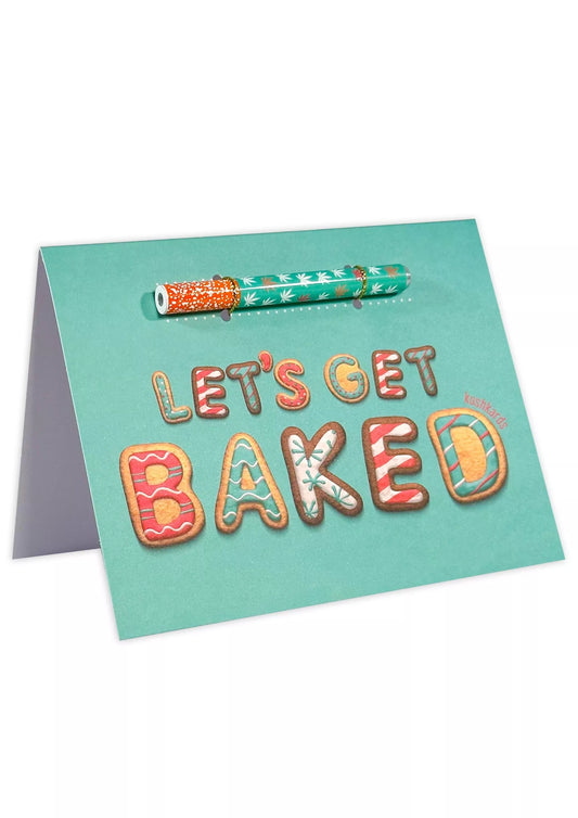 🍪 Let's Get Baked Cannabis Greeting Card, MaryJane Mommy