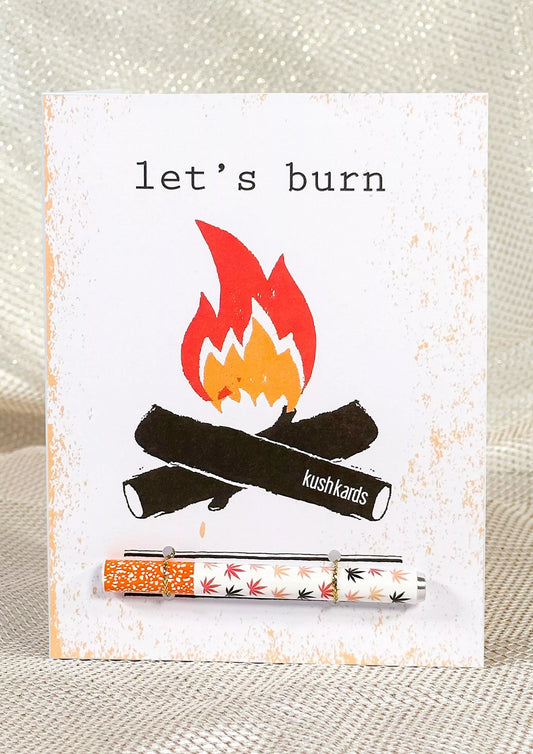 🔥 Let's Burn Cannabis Greeting Card