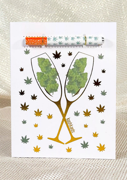 🥂 Congrats Champagne Buds Card