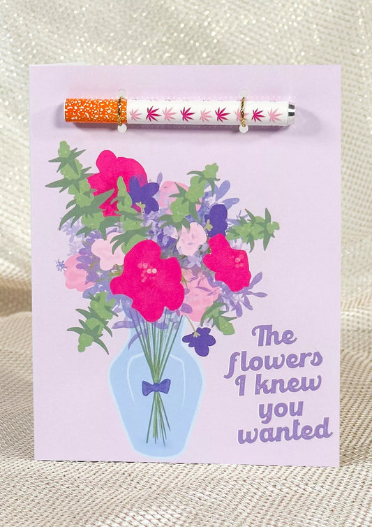 💐 Flowers Cannabis Greeting Card