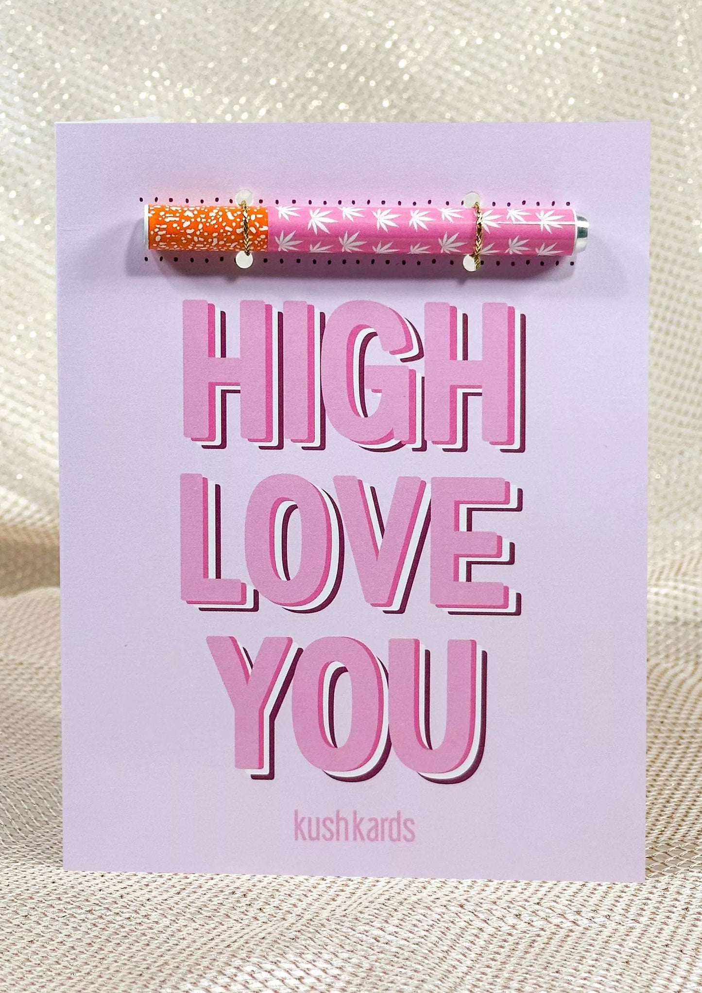 💗 High Love You Cannabis Greeting Card