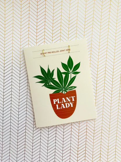 🪴Plant Lady Cannabis Greeting Card