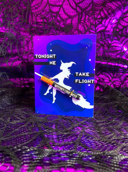 🧙🏻‍♀️ Take Flight Witches Cannabis Greeting Card