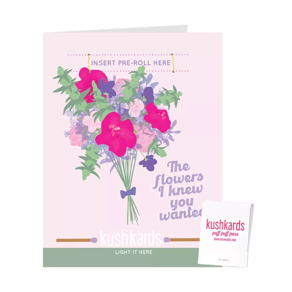 💐 Flowers Cannabis Greeting Card