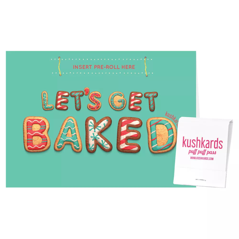 🍪 Let's Get Baked Cannabis Greeting Card, MaryJane Mommy