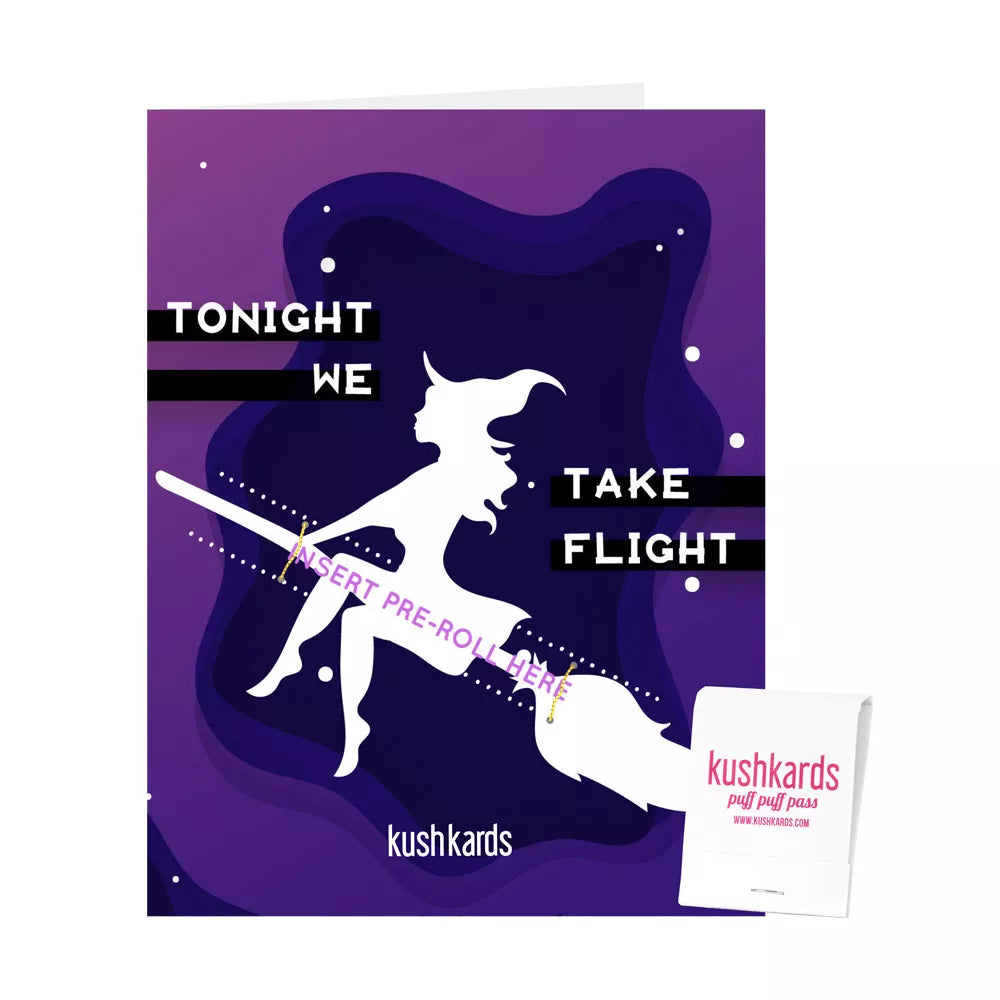 🧙🏻‍♀️ Take Flight Witches Cannabis Greeting Card