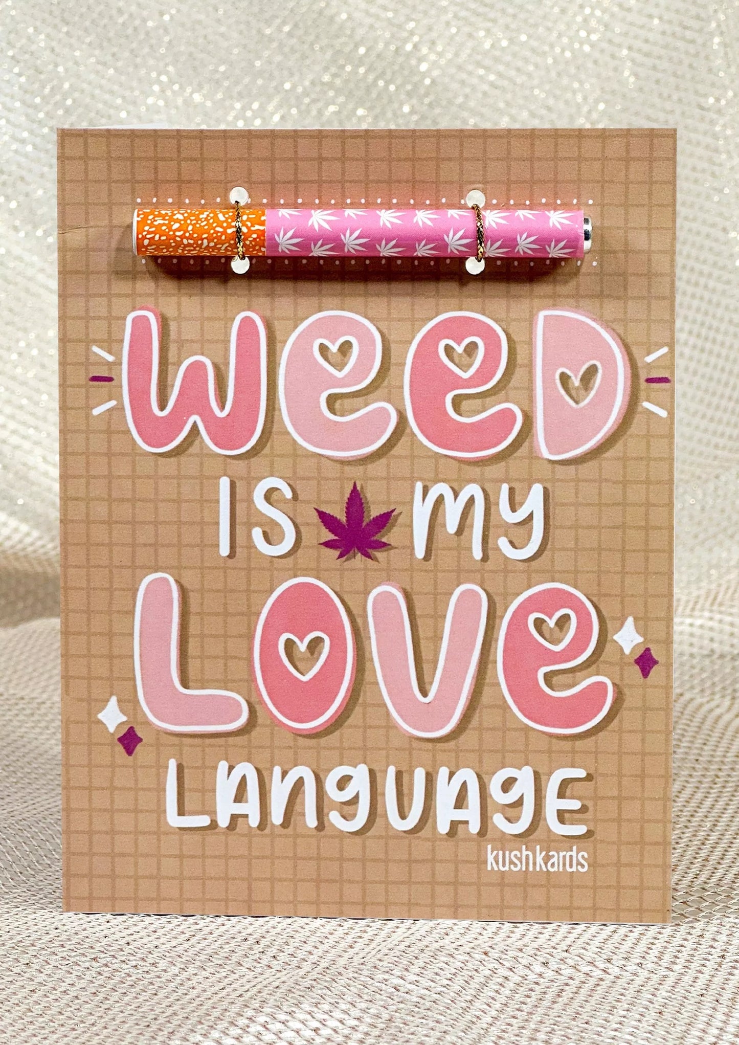 💕 Love Language Cannabis Greeting Card