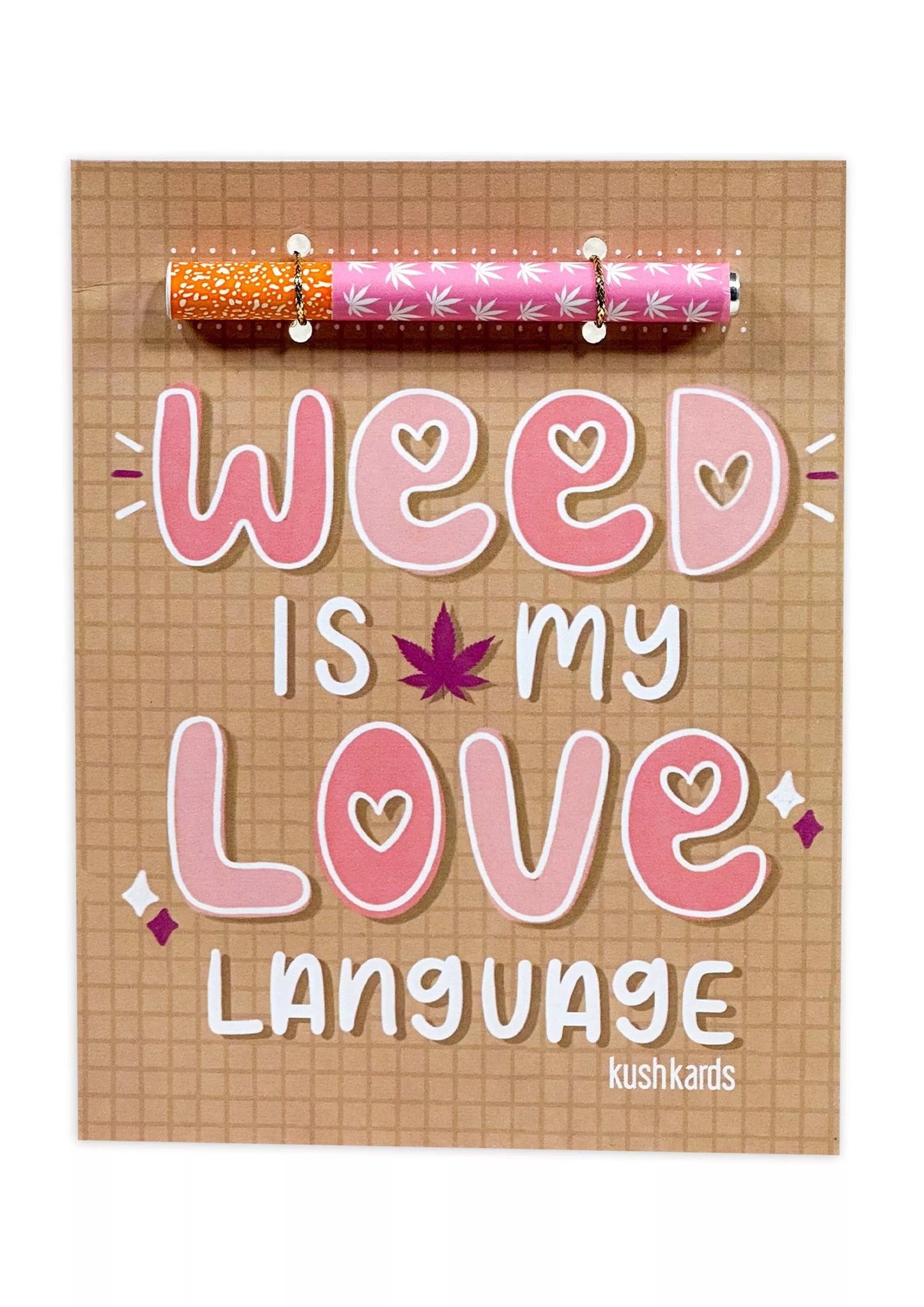 💕 Love Language Cannabis Greeting Card