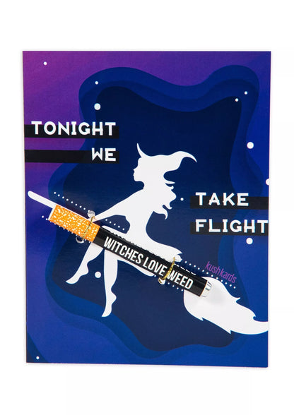 🧙🏻‍♀️ Take Flight Witches Cannabis Greeting Card